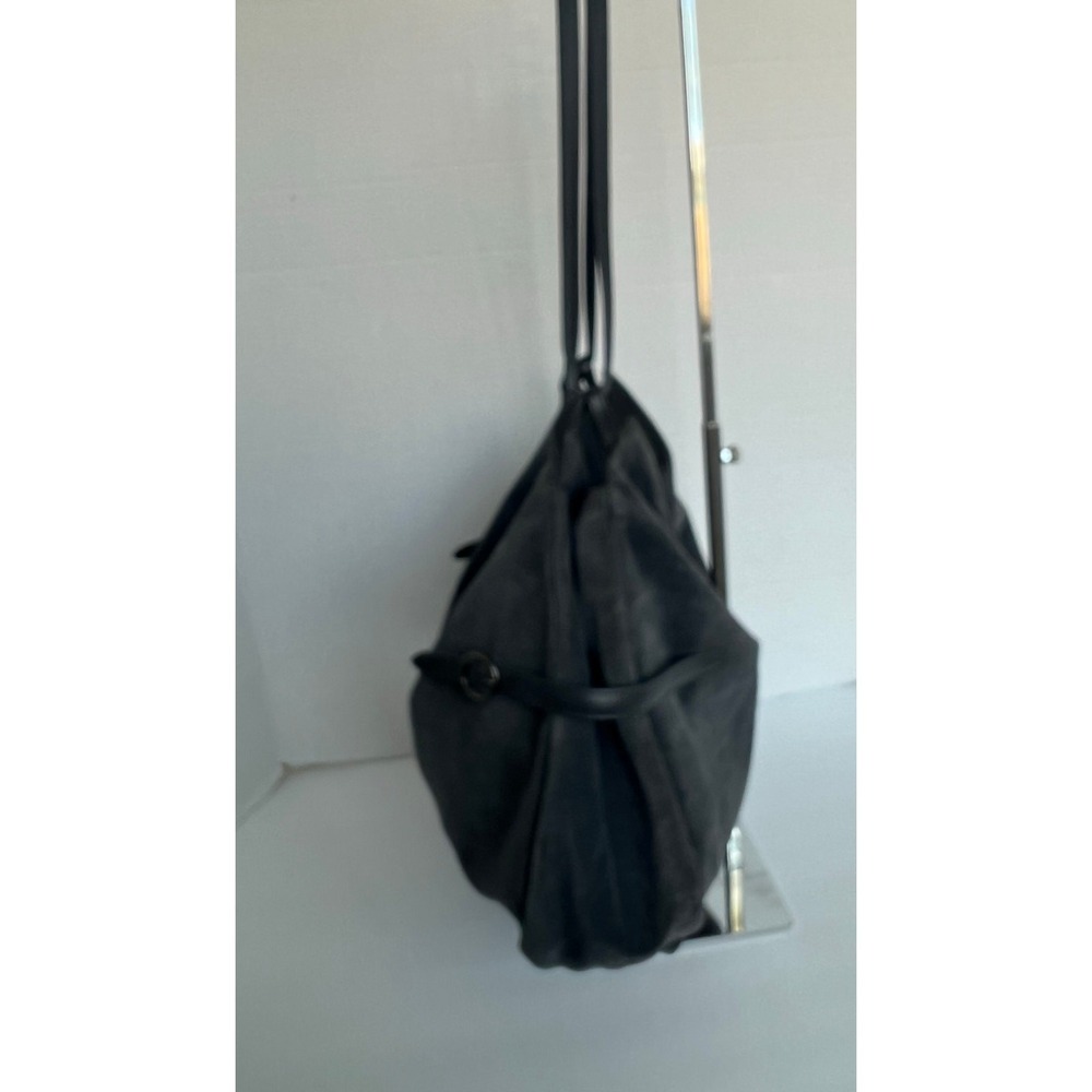 Anteprima Suede Shoulder Bag Women Large Gray Excellent Hobo Tote Purse - Picture 2 of 9